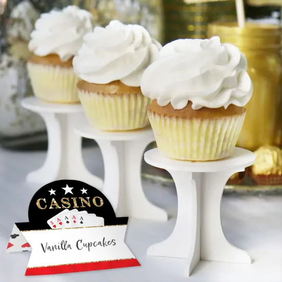 Big Dot of Happiness Las Vegas - Casino Party Tent Buffet Card - Table Setting Name Place Cards - Set of 24 {6}