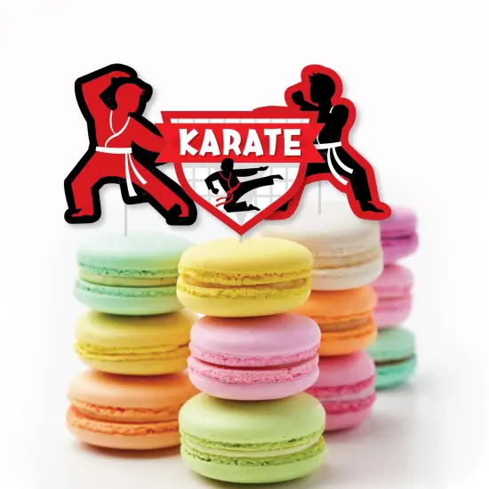 Big Dot of Happiness Karate Master - DIY Shaped Martial Arts Birthday Party Cut-Outs - 24 Count {4}
