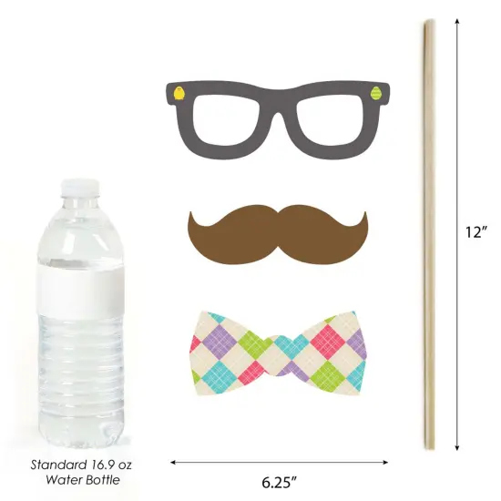 Big Dot of Happiness Hippity Hoppity - Easter Party Photo Booth Props Kit - 20 Count {7}