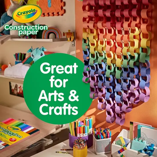 Crayola Construction Paper Pad 9"X12"-240 Sheets {3}