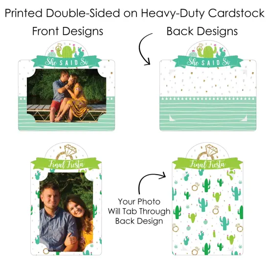 Big Dot of Happiness Final Fiesta - Last Fiesta Bachelorette Party Picture Centerpiece Sticks - Photo Table Toppers - 15 Pieces {7}