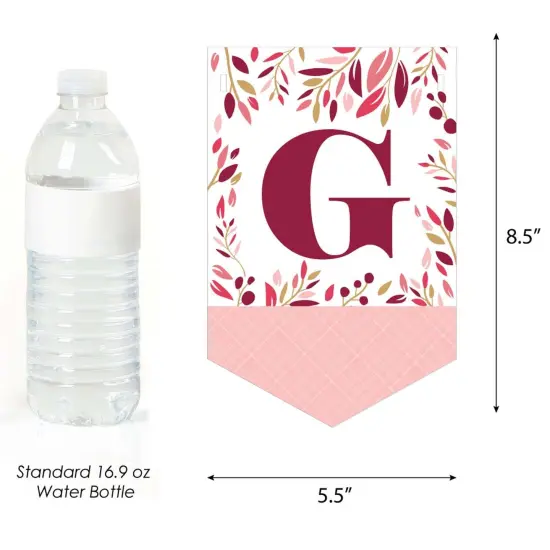 Big Dot of Happiness Confirmation Pink Elegant Cross - Girl Religious Party Bunting Banner - Party Decorations - God Bless Your Confirmation {4}