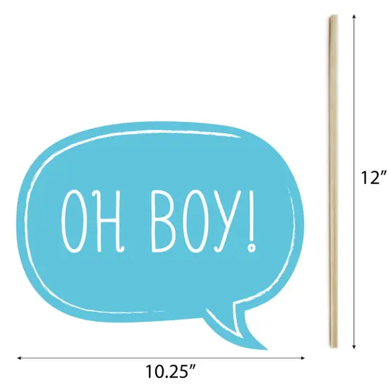 Big Dot of Happiness Baby Boy - Baby Shower Photo Booth Props Kit - 20 Count {7}