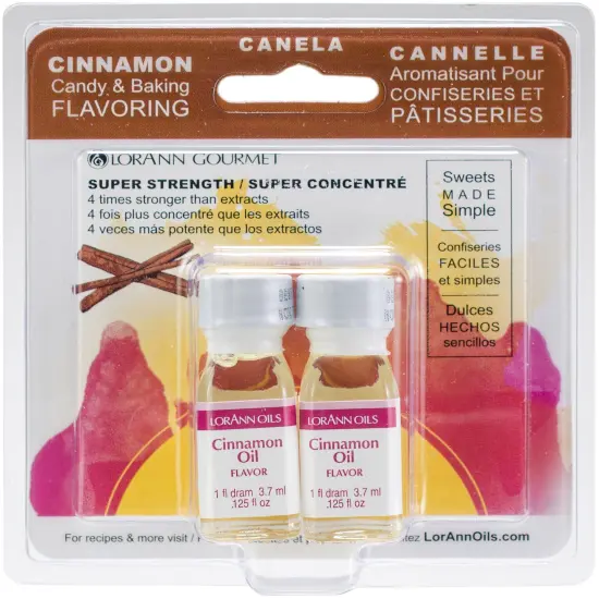 Multipack of 12 - Candy & Baking Flavoring .125oz 2/Pkg-Cinnamon Oil {2}
