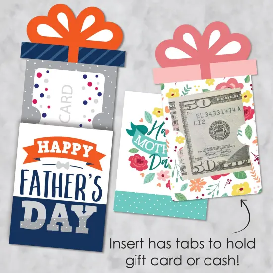 Big Dot of Happiness Assorted Seasonal Cards - All Holiday Assortment Money and Gift Card Sleeves - Nifty Gifty Card Holders - Set of 8 {4}