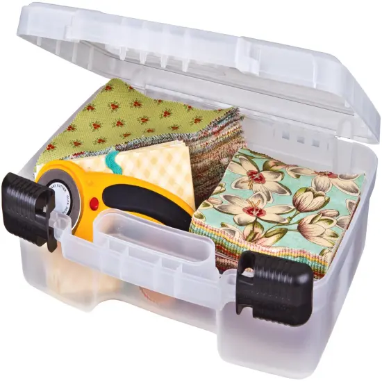 ArtBin Quick View Deep Base Carrying Case-12"X3.25"X9.875" Translucent {4}