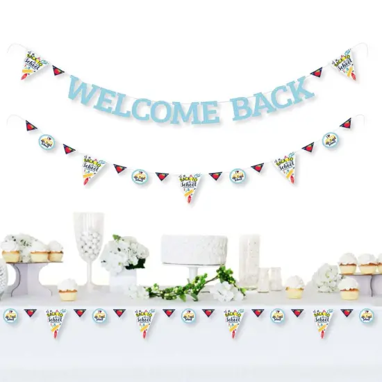 Big Dot of Happiness Back to School - First Day of School Classroom Letter Banner Decoration - 36 Banner Cutouts and Welcome Back Banner Letters {3}