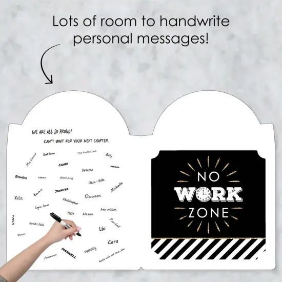 Big Dot of Happiness Happy Retirement - Congratulations Giant Greeting Card - Big Shaped Jumborific Card {4}