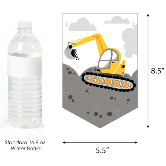 Big Dot of Happiness Dig It - Construction Party Zone - Baby Shower Bunting Banner - Party Decorations - Welcome Baby {3}
