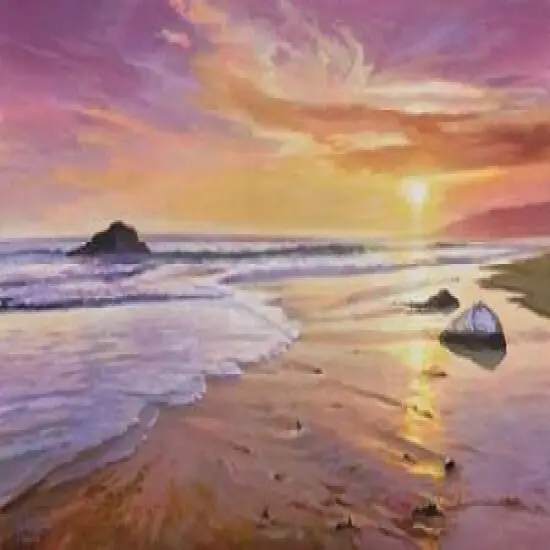 Tramonto sul mare Poster Print by Adriano Galasso - Item # VARPDX2AD1819 {1}