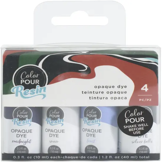 American Crafts Color Pour Resin .3oz 4/Pkg-Opaque - Winter {1}