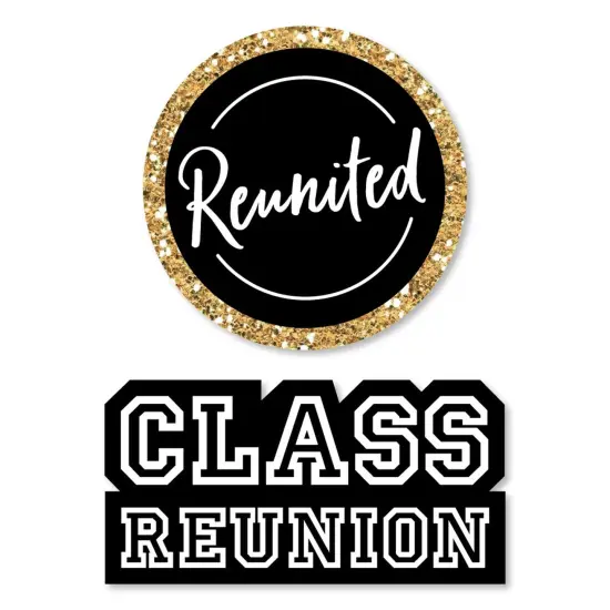 Big Dot of Happiness Reunited - DIY Shaped School Class Reunion Party Cut-Outs - 24 Count {1}