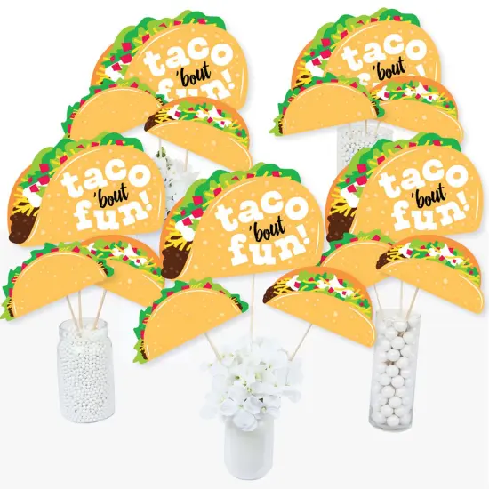 Big Dot of Happiness Taco 'Bout Fun - Fiesta Centerpiece Sticks - Table Toppers - Set of 15 {3}