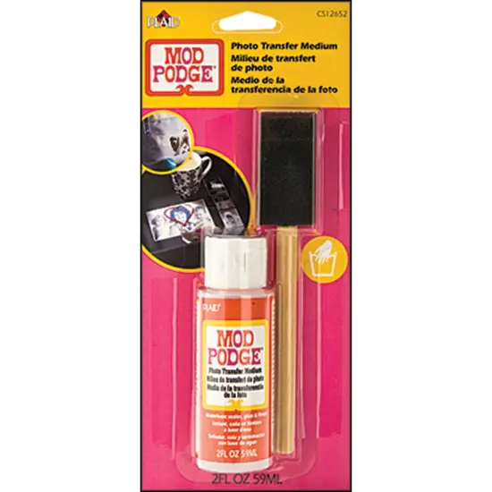 Plaid Mod Podge Medium W/Foam Brush-2oz Photo Transfer {1}