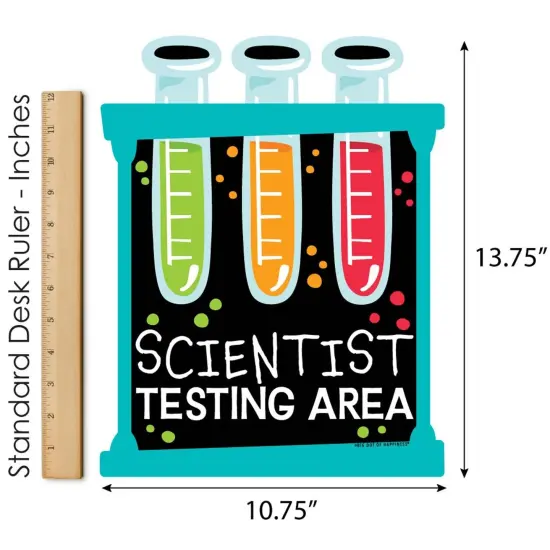 Big Dot of Happiness Scientist Lab - Outdoor Lawn Sign - Baby Shower or Birthday Party Yard Sign - 1 Piece {6}