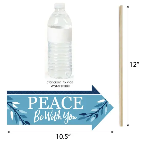 Big Dot of Happiness Funny Confirmation Blue Elegant Cross - Boy Religious Party Photo Booth Props Kit - 10 Piece {4}