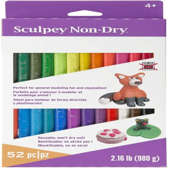 Sculpey Non-Dry Modeling Clay 2.16lb 52/Pkg-Assorted {1}