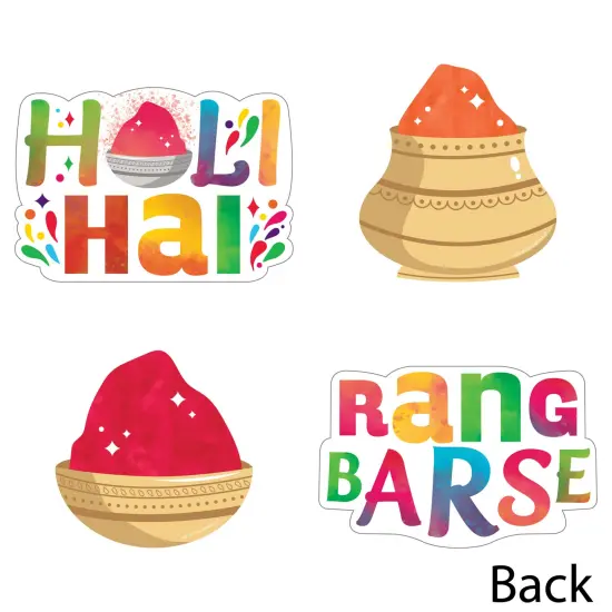 Big Dot of Happiness Holi Hai - Red and Orange Gulal Bowls Decorations DIY Festival of Colors Party Essentials - Set of 20 {4}