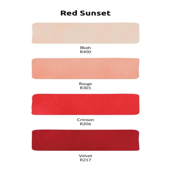 Artist Alcohol Markers Red Sunset Set {2}