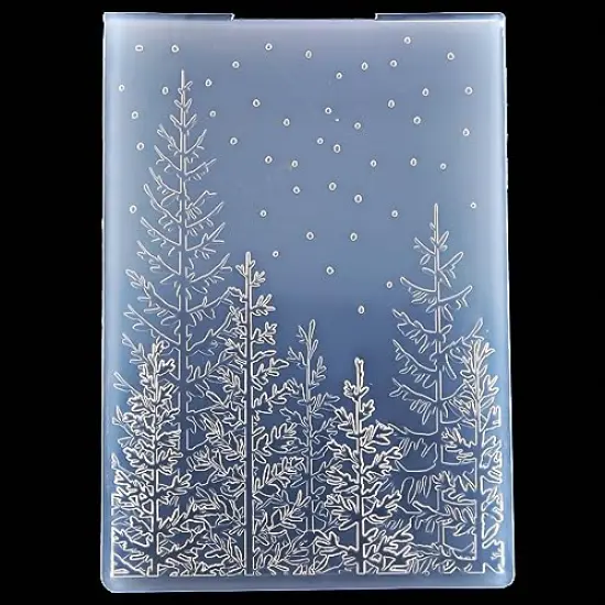 3D Tree Woodland Background Plastic Embossing Folders for Card Making Scrapbooking and Other Paper Crafts {2}