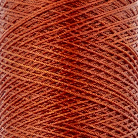 Gudebrod 0.015" Waxed Polyester Thread 500ft | Made In USA Burnt Orange {3}