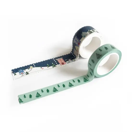 christmas village holiday washi tape (set of 2) | funday goods {2}