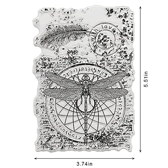 Feathers Love Words Clear Rubber Stamps for Card Making Decoration DIY Scrapbooking Silicone Transparent Seal Stamps Embossing Album Decor Craft {1}