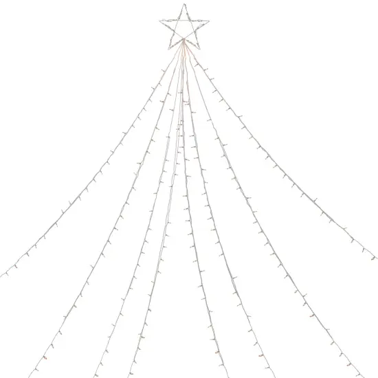 Northlight Lighted Christmas Tree Display Outdoor Decoration - 12' - Clear Lights White {1}