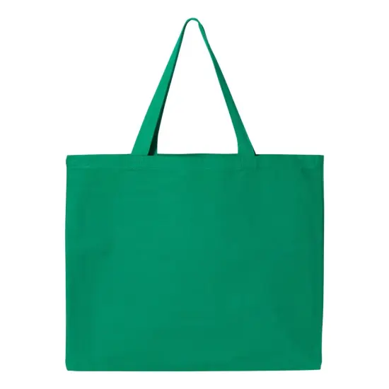 Q-Tees&reg; Promotional Tote Heavy Cotton Canvas Kelly {1}