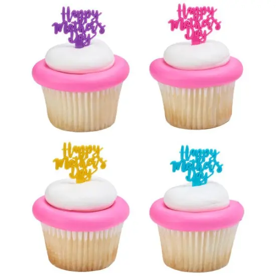 Bright Mother's Day DecoPics Cupcake Decoration, 12ct {1}