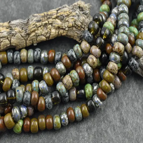 *25* 34/0 Aged Interstellar Picasso Mix Seed Beads {1}