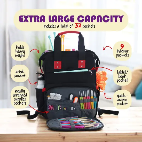 Hearth & Harbor Crochet Backpack Organizer Kit {7}