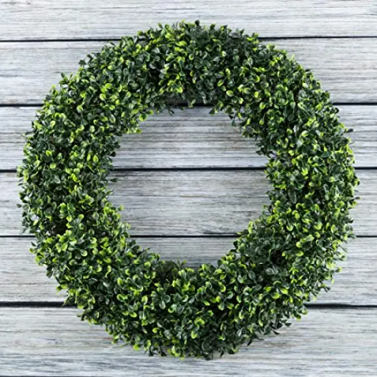 19.5 inches WreathRound UV Resistant Artificial Spring, Summer, Fall, or Winter Wreath - Outdoor/Indoor Wreaths for Front Door by Pure Garden {2}