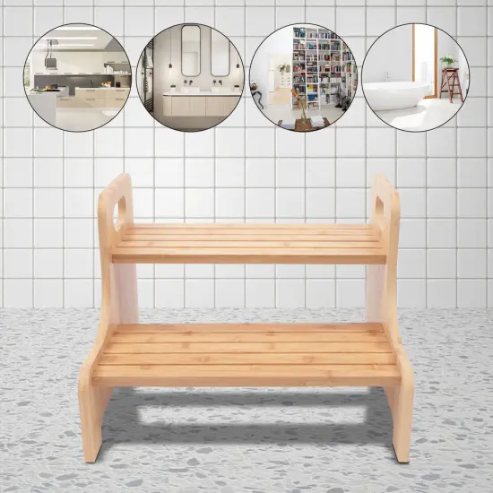 Kitcheniva 2 Steps Stool Ladder Benches High Stair {5}