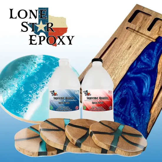 2 part epoxy resin, 1 gallon kit, clear resin, crafts, art, coating, self leveling, easy to use (1-1 mixing) {5}