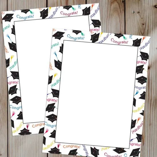 Great Papers! Graduation Stationery Letterhead, Invitations and Announcements, Printer Friendly, 8.5"x11", 80 Pack {3}