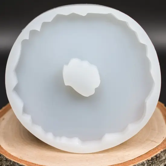 Handmade Geode Silicone Coaster Mold G4 {2}