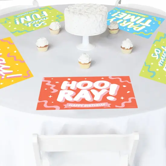 Big Dot of Happiness Party Time - Paper Happy Birthday Party Coloring Sheets - Activity Placemats - Set of 16 {6}