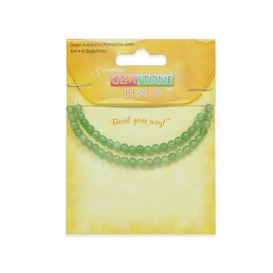 6 Packs of Green Aventurine Beads Pack of 45 {1}