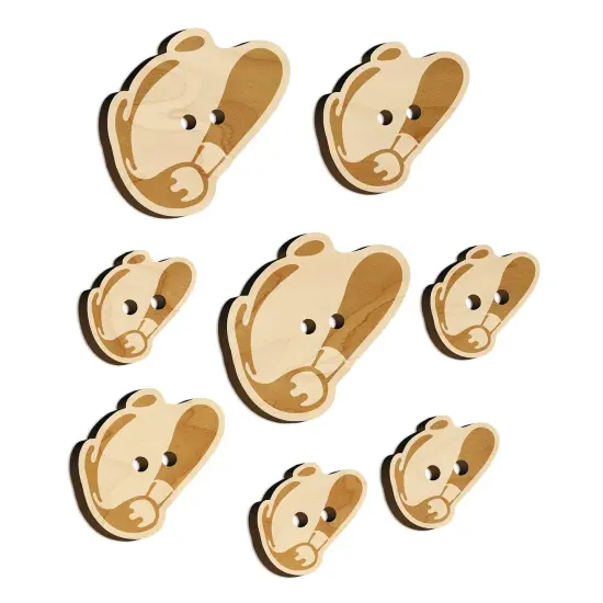 Paint Brush Splatter Wood Buttons for Sewing Knitting Crochet DIY Craft {7}