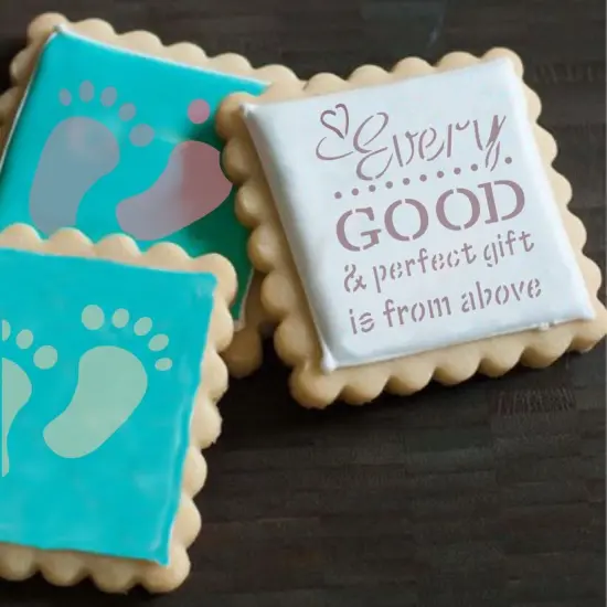 Perfect Gift Cookie Stencil {3}