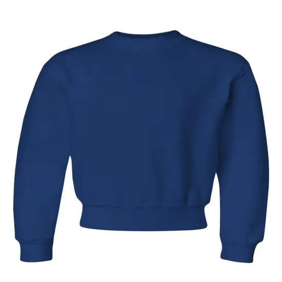 JERZEES&reg; Youth Crewneck Sweatshirt Royal {1}
