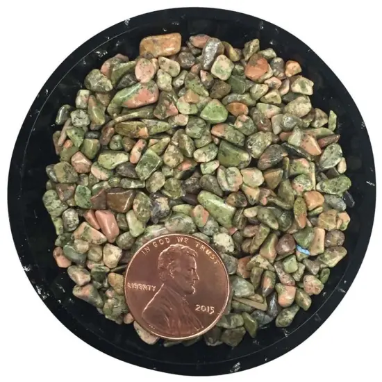 Unakite Tiny Crystal Chips &ndash; Size 0 {2}