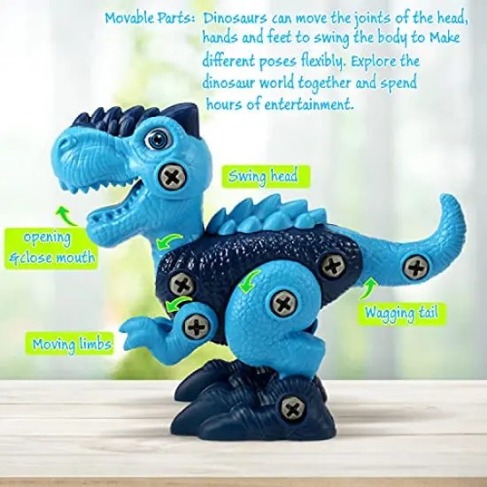 Kids Toys Stem Dinosaur Toy: Take Apart Toys for Kids 3-5 Learning Educational Building Sets with Electric Drill Birthday Gifts for Toddlers Boys Girls Age 3 4 5 6 7 8 Year Old {5}