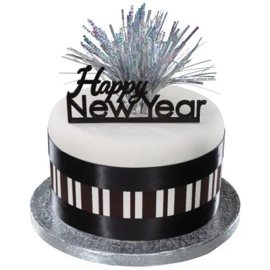 Holographic Silver Spray Mylar DecoPics® Cupcake Decoration, 12ct {2}