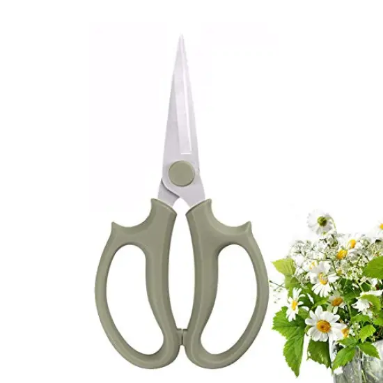 Garden Flower Scissors, Premium Thickened Stainless Steel Floral Shears, Strong Pruner for Flowers, Branches and Leaves {2}