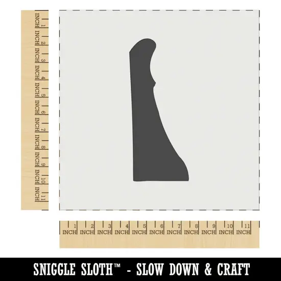 Delaware State Silhouette Wall Cookie DIY Craft Reusable Stencil {1}