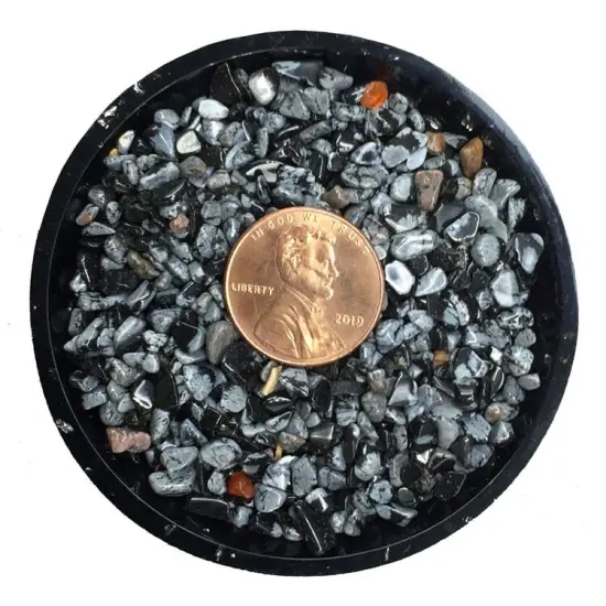 Snowflake Obsidian Tiny Crystal Chips &ndash; Size 0 {2}