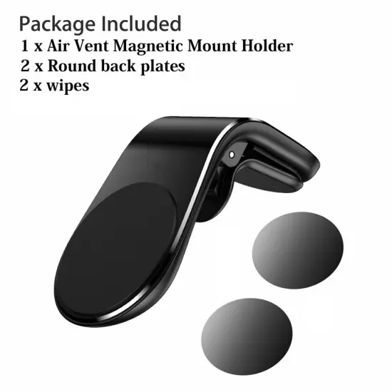 Kitcheniva Cell Phone Holder Car Magnetic Air Vent Stand 2 Pack Black {5}