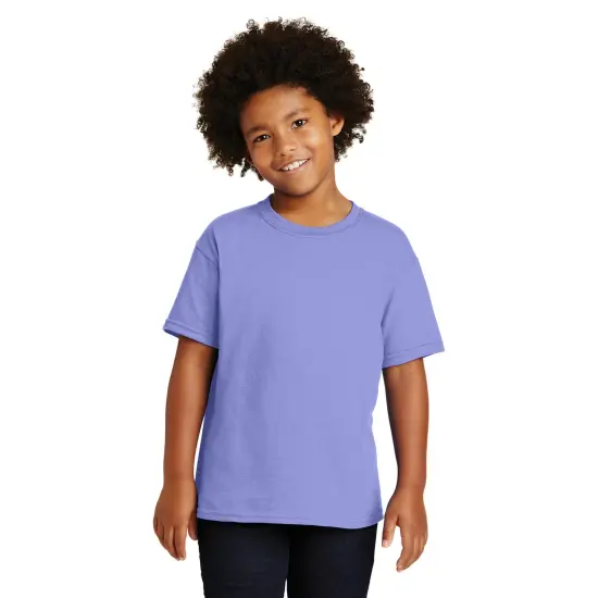 RADYAN&reg; Youth Crew Neck Short Sleeve T-Shirt Violet {1}